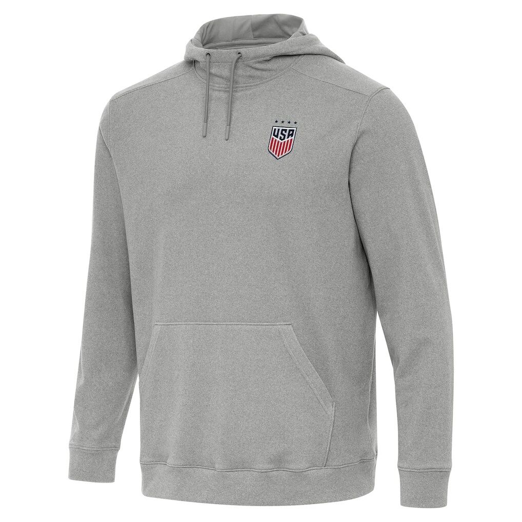 USWNT Antigua Cloud Pullover Hoodie - Heather Gray