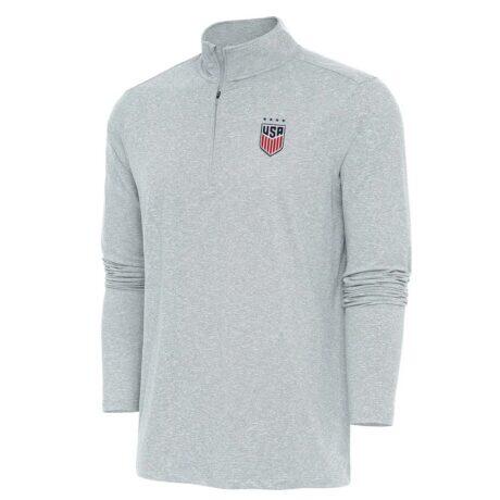 USWNT Antigua Hunk Quarter-Zip Top - - Front View