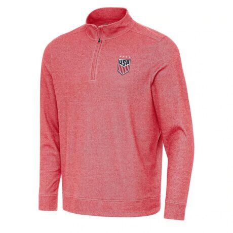 USWNT Antigua Subtle Quarter-Zip Top - - Front View