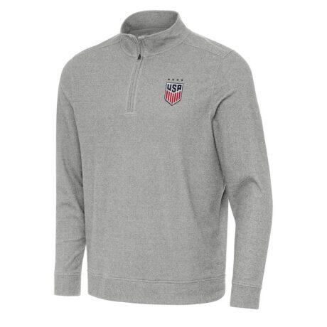 USWNT Antigua Subtle Quarter-Zip Top - - Front View
