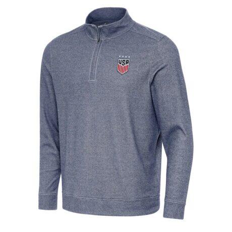 USWNT Antigua Subtle Quarter-Zip Top - - Front View