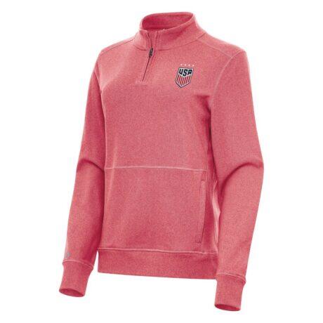 USWNT Antigua Women's Crush Quarter-Zip Top - - Front View