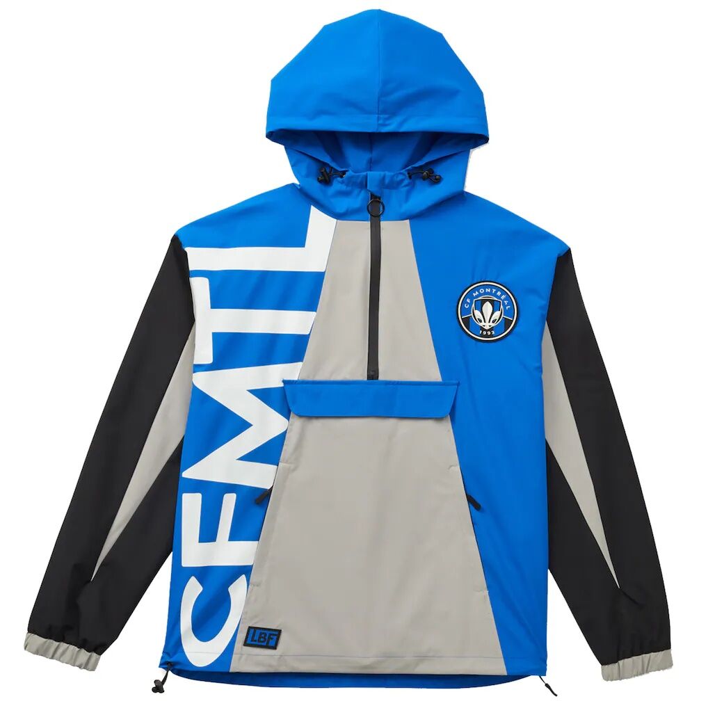 CF Montreal Live Breathe Futbol Unisex Tekker Half-Zip Anorak Jacket – Royal