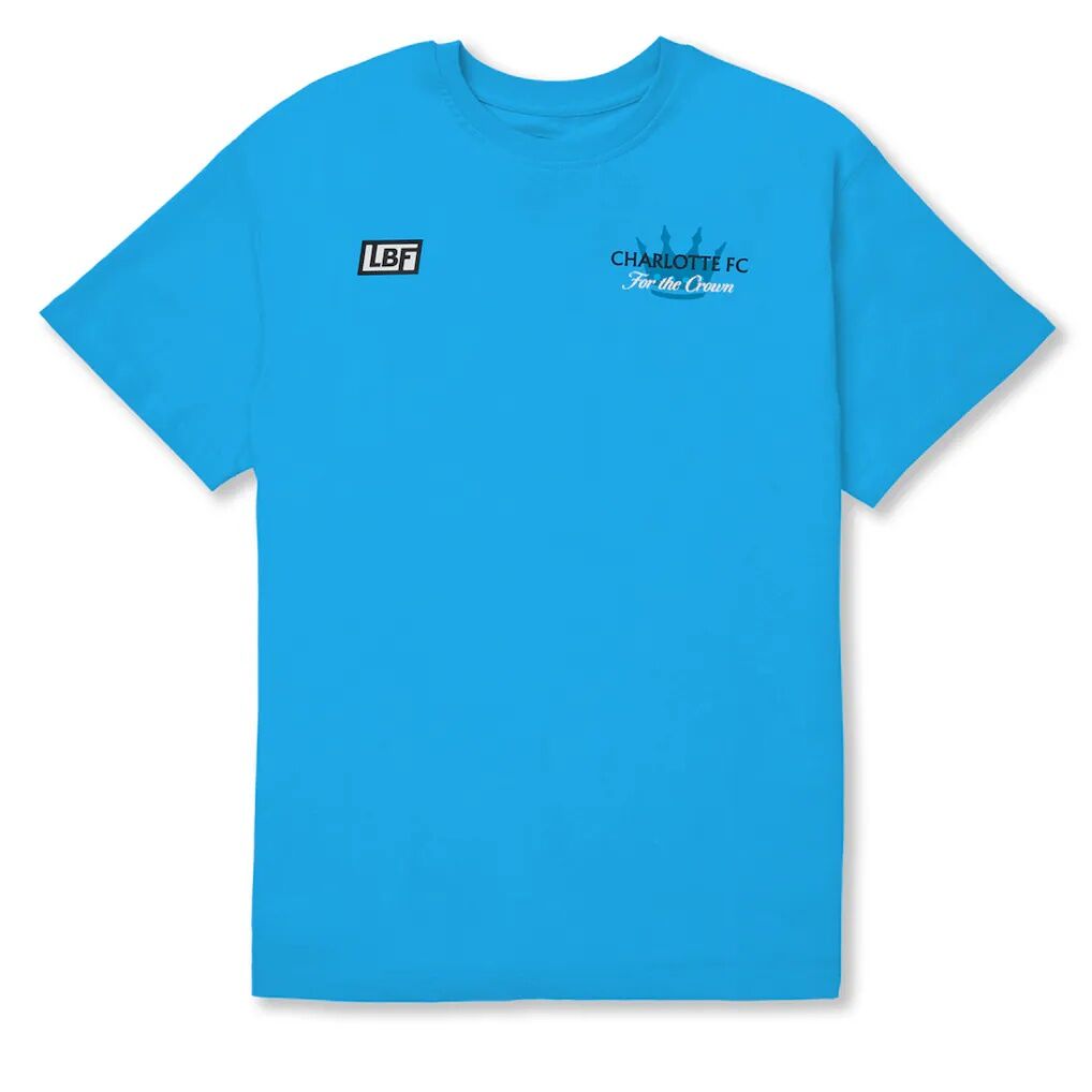Charlotte FC Live Breathe Futbol Unisex T-Shirt – Light Blue