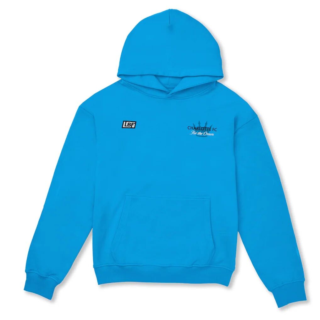 Charlotte FC Live Breathe Futbol Unisex Pullover Hoodie – Light Blue
