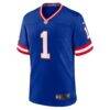 Malik Nabers New York Giants Nike Game Player Jersey - - Side View