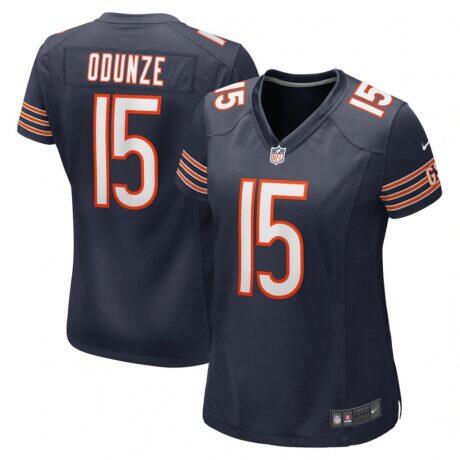 Rome Odunze Chicago Bears Nike Women's Game Jersey - Navy - Front View