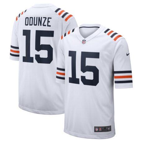 Rome Odunze Chicago Bears Nike Alternate Game Jersey - White - Front View