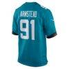 Arik Armstead Jacksonville Jaguars Nike Team Game Jersey - Teal - Detail View