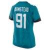 Arik Armstead Jacksonville Jaguars Nike Women's Team Game Jersey - Teal - Detail View