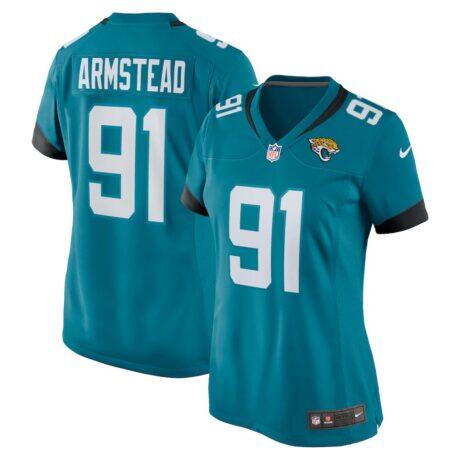 Arik Armstead Jacksonville Jaguars Nike Women's Team Game Jersey - Teal - Front View