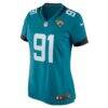 Arik Armstead Jacksonville Jaguars Nike Women's Team Game Jersey - Teal - Side View