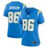 Cornelius Johnson Los Angeles Chargers Nike Women's Game Jersey - - Front View