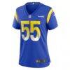 Braden Fiske Los Angeles Rams Nike Women's Game Jersey - - Side View
