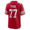 Dominick Puni San Francisco 49ers Nike Team Game Jersey - - Detail View