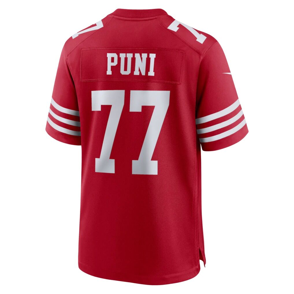 Dominick Puni San Francisco 49ers Nike Team Game Jersey -  Scarlet