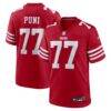 Dominick Puni San Francisco 49ers Nike Team Game Jersey - - Front View