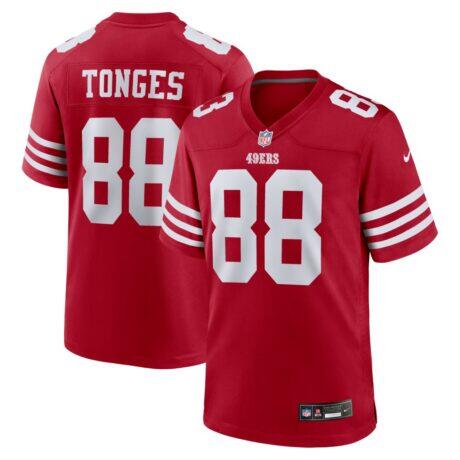 Jake Tonges San Francisco 49ers Nike Team Game Jersey - - Front View