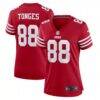 Jake Tonges San Francisco 49ers Nike Women's Team Game Jersey - - Front View