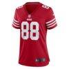Jake Tonges San Francisco 49ers Nike Women's Team Game Jersey - - Side View