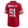 Earnest Brown IV San Francisco 49ers Nike Team Game Jersey - - Detail View