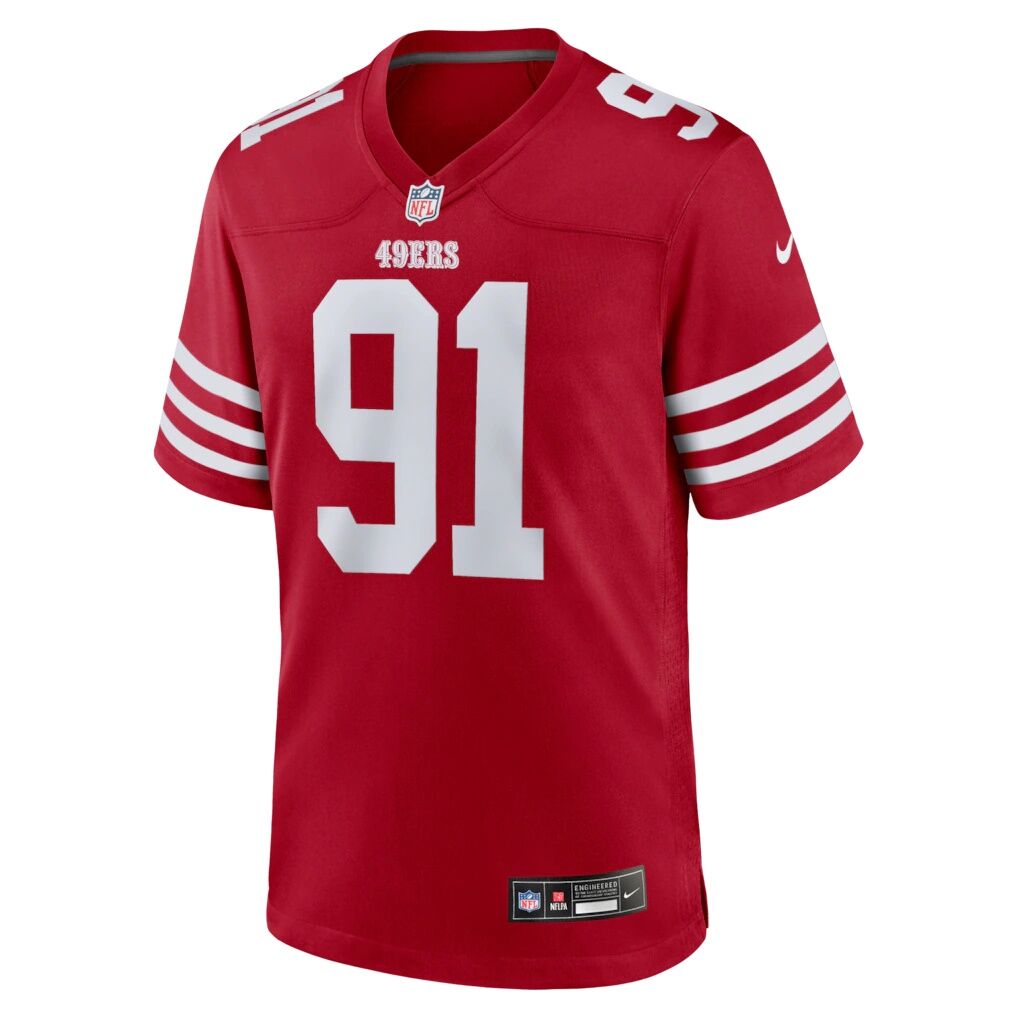 Earnest Brown IV San Francisco 49ers Nike Team Game Jersey -  Scarlet