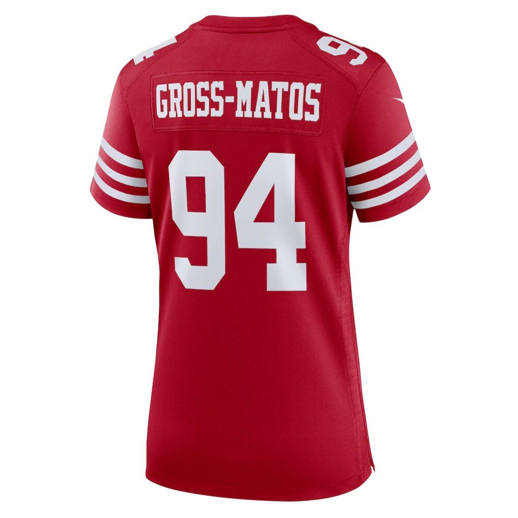 Yetur Gross-Matos San Francisco 49ers Nike Women's Team Game Jersey -  Scarlet