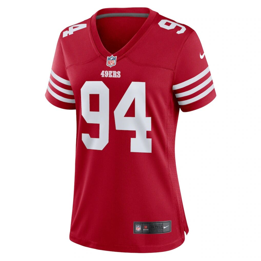 Yetur Gross-Matos San Francisco 49ers Nike Women's Team Game Jersey -  Scarlet