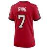 Bucky Irving Tampa Bay Buccaneers Nike Women's Game Jersey - Red - Detail View
