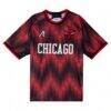 Chicago Bulls Authmade x NBA Soccer Kit Fashion Jersey - Red - Side View