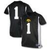 #1 Iowa Hawkeyes Garb Youth Football Jersey - Black - Front View