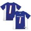 #1 Boise State Broncos Garb Toddler Football Jersey - - Front View
