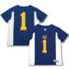 #1 Cal Bears Garb Toddler Football Jersey - Blue - Front View
