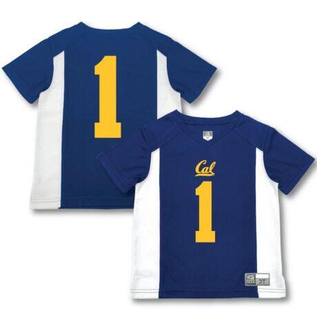 #1 Cal Bears Garb Toddler Football Jersey - Blue - Front View