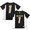 #1 Colorado Buffaloes Garb Toddler Football Jersey - Black - Front View