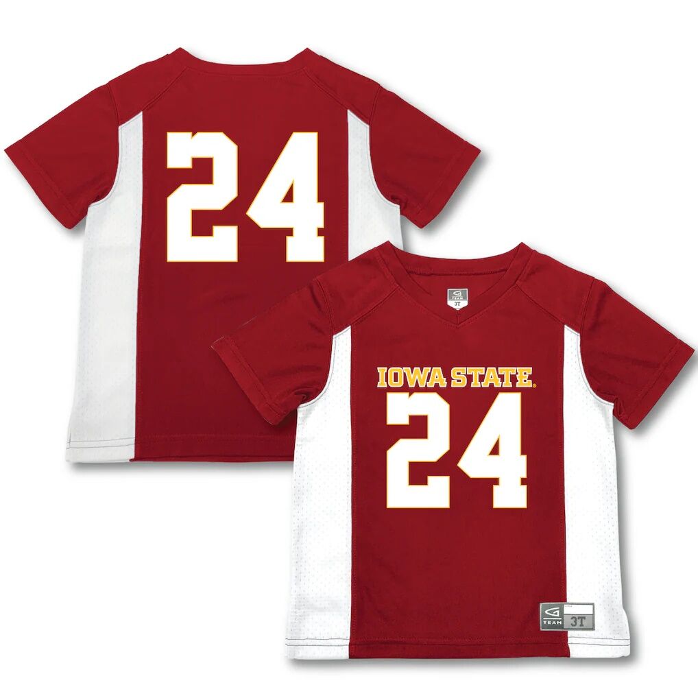 #24 Iowa State Cyclones Garb Toddler Football Jersey - Cardinal