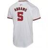 CJ Abrams Washington Nationals Nike Youth Home Game Player Jersey - White - Detail View