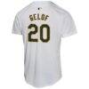 Zack Gelof Athletics Nike Youth Home Game Player Jersey - Gray - Detail View