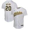 Zack Gelof Athletics Nike Youth Home Game Player Jersey - Gray - Front View