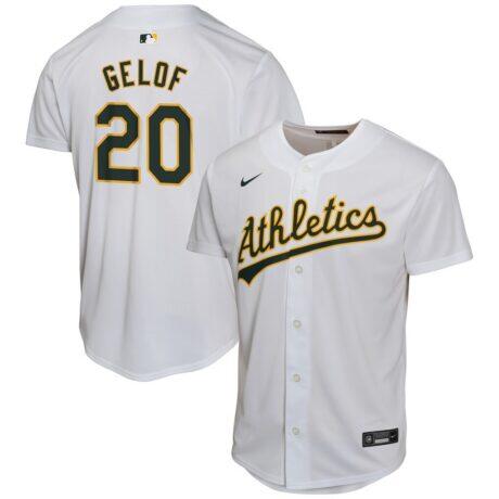 Zack Gelof Athletics Nike Youth Home Game Player Jersey