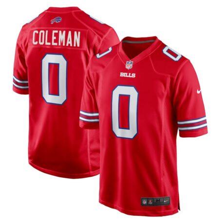 Keon Coleman Buffalo Bills Nike Alternate Game Jersey - Red - Front View