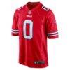 Keon Coleman Buffalo Bills Nike Alternate Game Jersey - Red - Side View