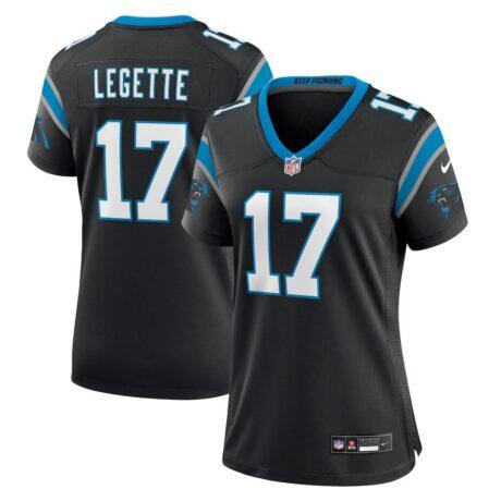 Xavier Legette Carolina Panthers Nike Women's Game Jersey - Black - Front View