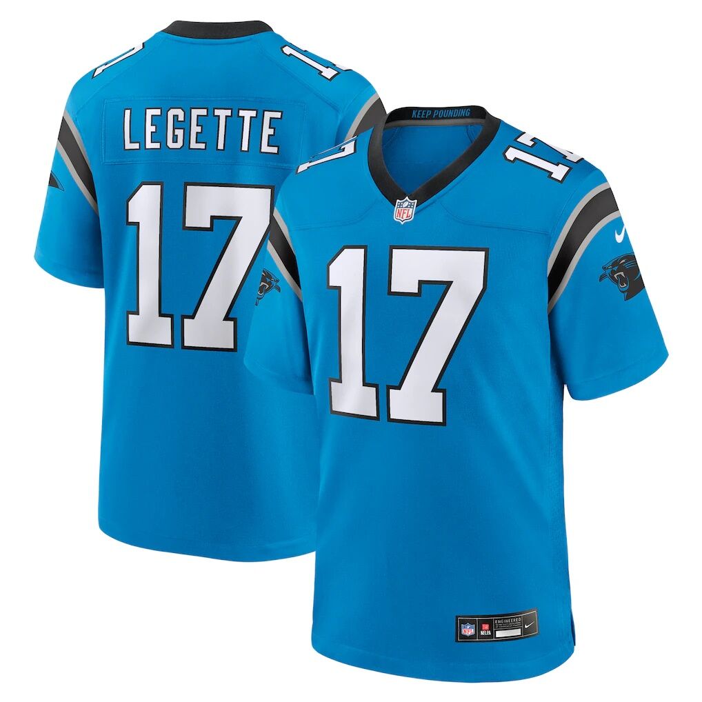 Xavier Legette Carolina Panthers Nike Alternate Game Jersey