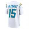 Ladd McConkey Los Angeles Chargers Nike Game Jersey - White - Detail View
