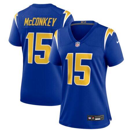 Ladd McConkey Los Angeles Chargers Nike Women's Alternate Game Jersey - - Front View