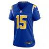 Ladd McConkey Los Angeles Chargers Nike Women's Alternate Game Jersey - - Side View
