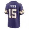 Dallas Turner Minnesota Vikings Nike Alternate Game Jersey - Purple - Detail View