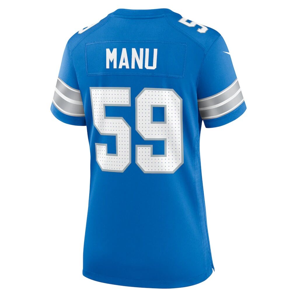 Giovanni Manu Detroit Lions Nike Women's Team Game Jersey