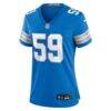 Giovanni Manu Detroit Lions Nike Women's Team Game Jersey - Blue - Side View